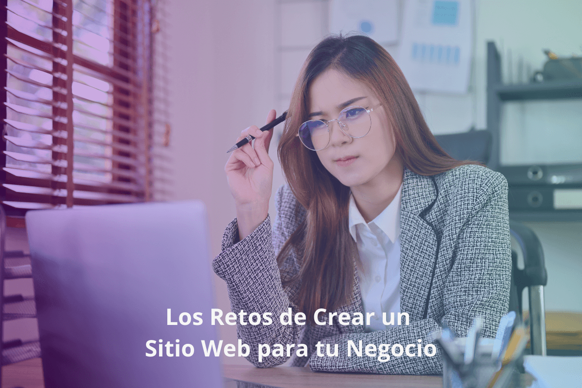 Mujer pensando en los retos para crear un sitio web para su negocio - Harmony Costa Rica, expertos en desarrollo web